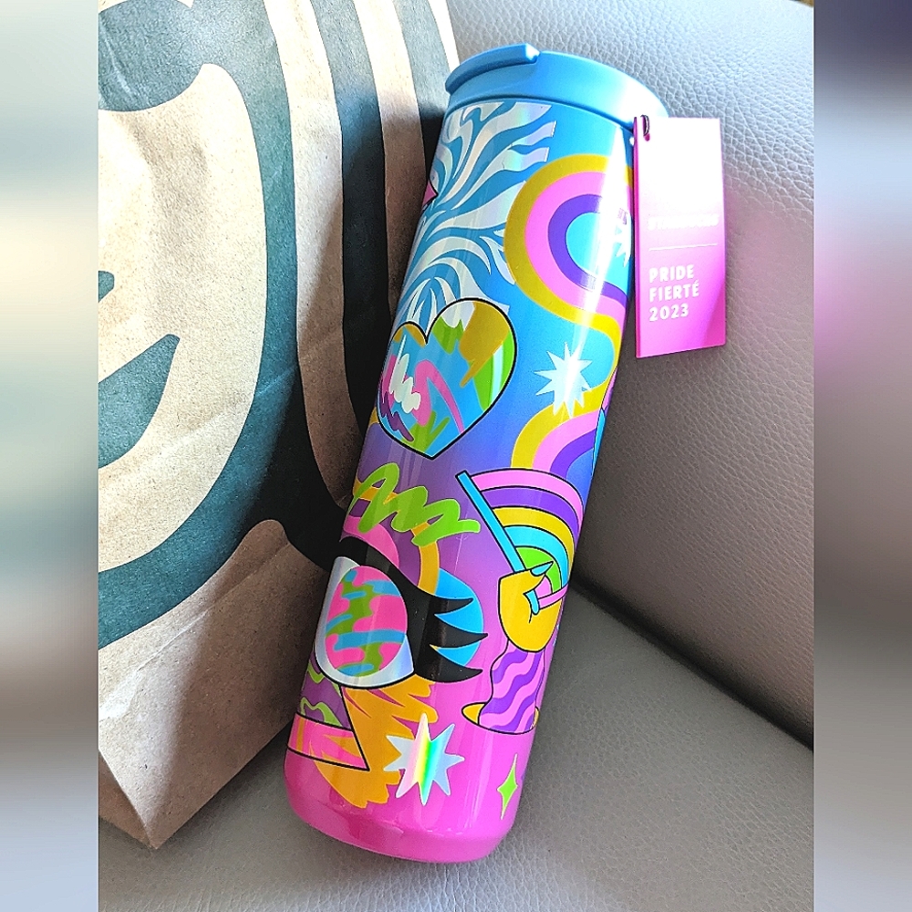 🩷 Tim Singleton + Starbucks Pride 2023  Vaccum Insulated Tumbler 🩵